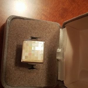 Mother of Pearl Cushion Cut Ring